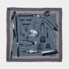 Tools Of The Trade Silk Scarf :: Periwinkle