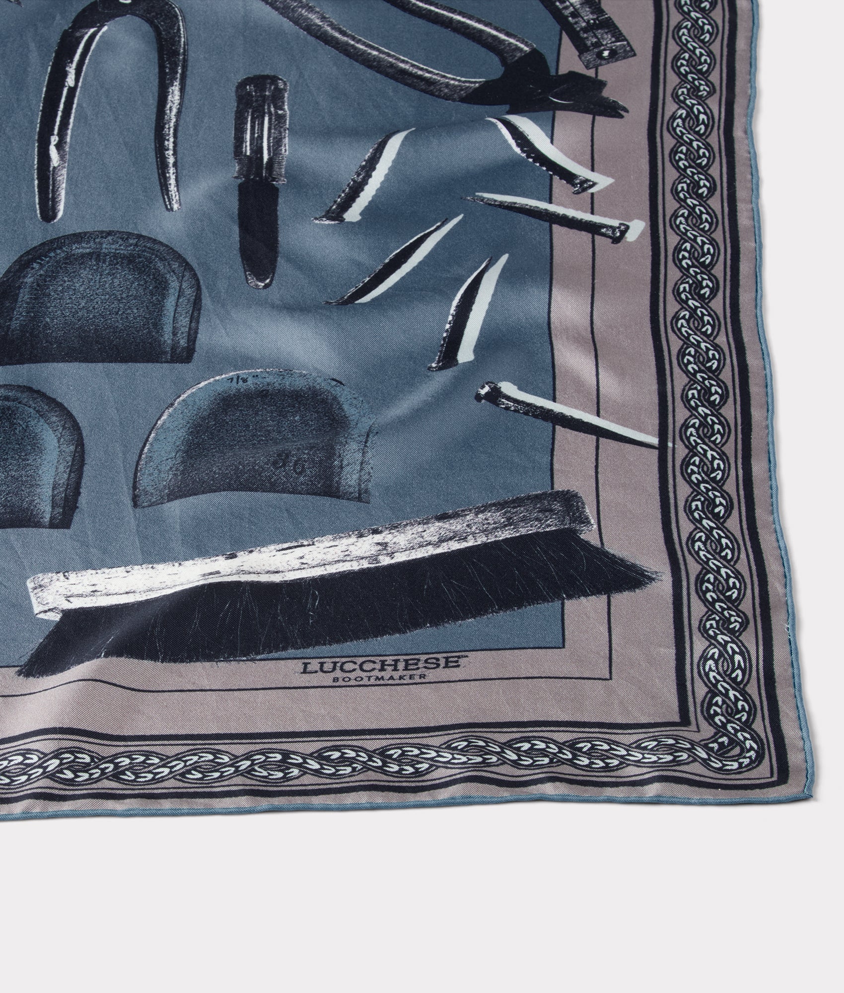 Tools Of The Trade Silk Scarf :: Periwinkle