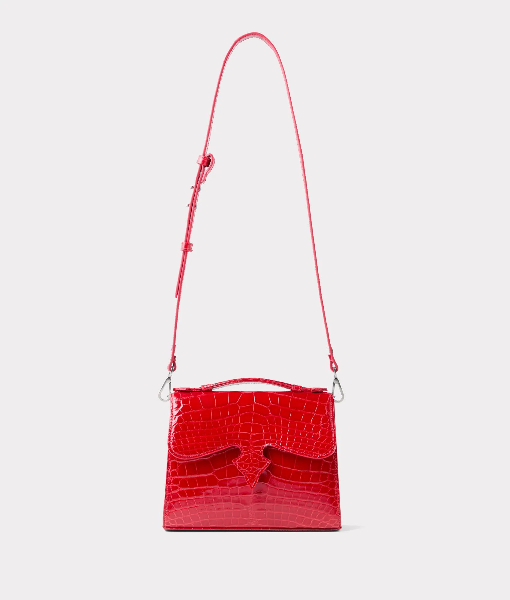 7956-dolly-exotic-western-satchel-cherry-red-3.webp Dolly Exotic Western Satchel :: Cherry Red