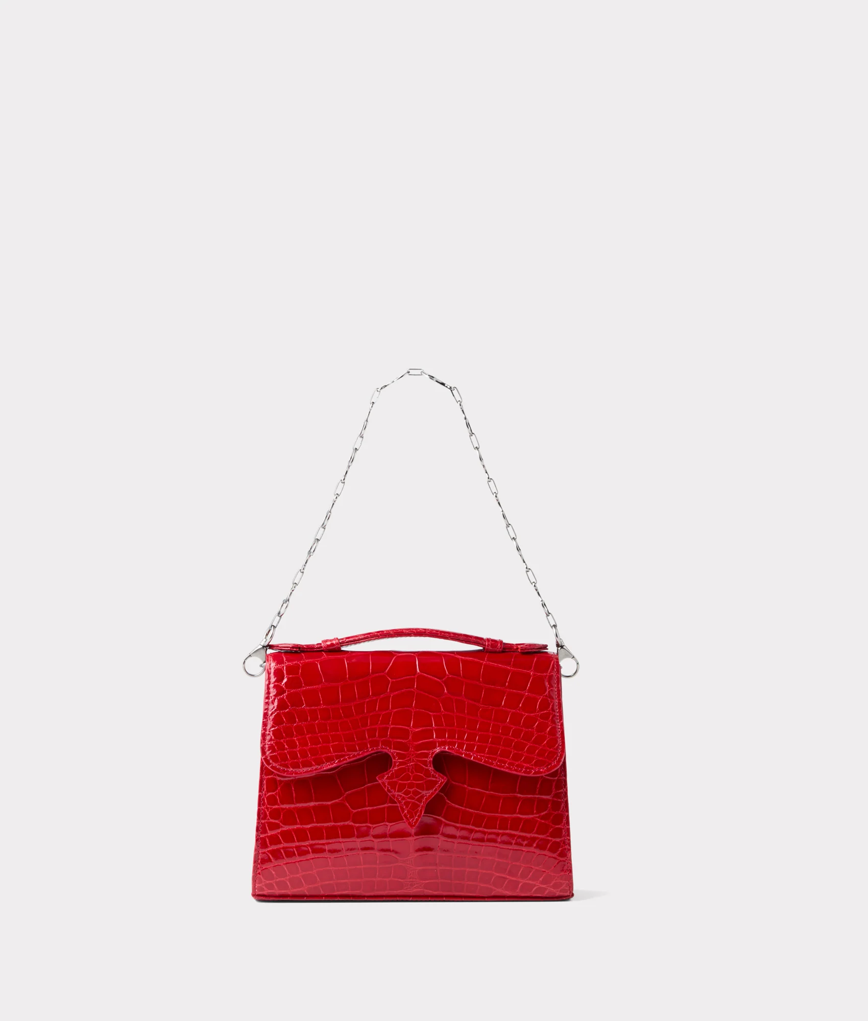 7956-dolly-exotic-western-satchel-cherry-red-5.webp Dolly Exotic Western Satchel :: Cherry Red