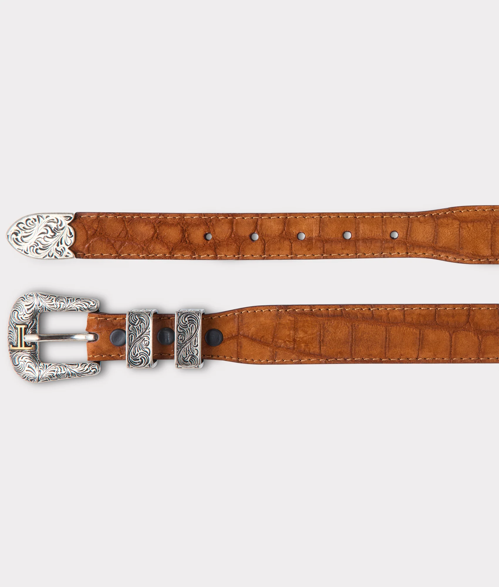 Women's Sueded Caiman :: Cognac