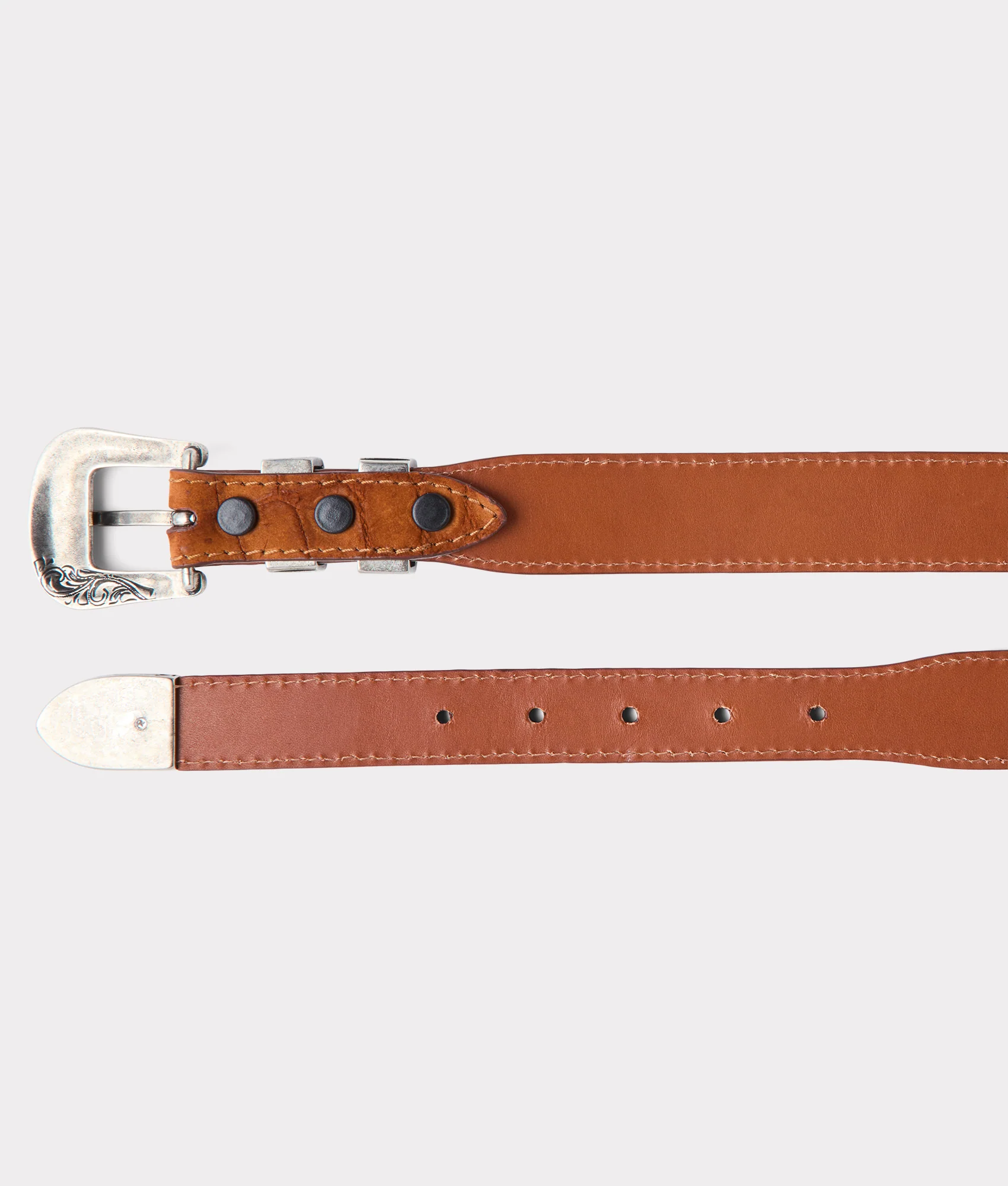 Women's Sueded Caiman :: Cognac