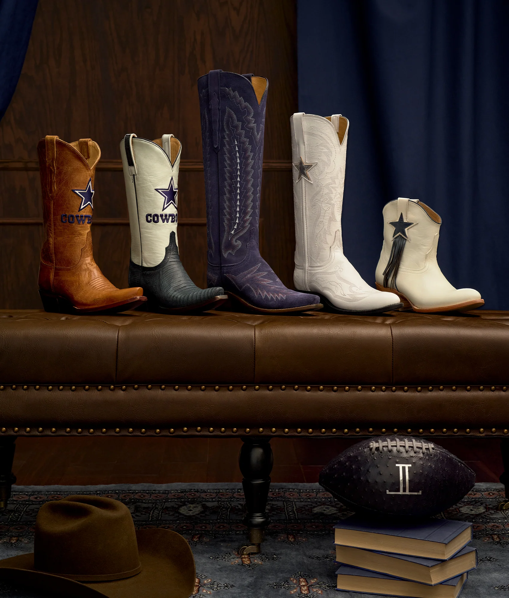 Lucchese x Dallas Cowboys Five Point :: Cream