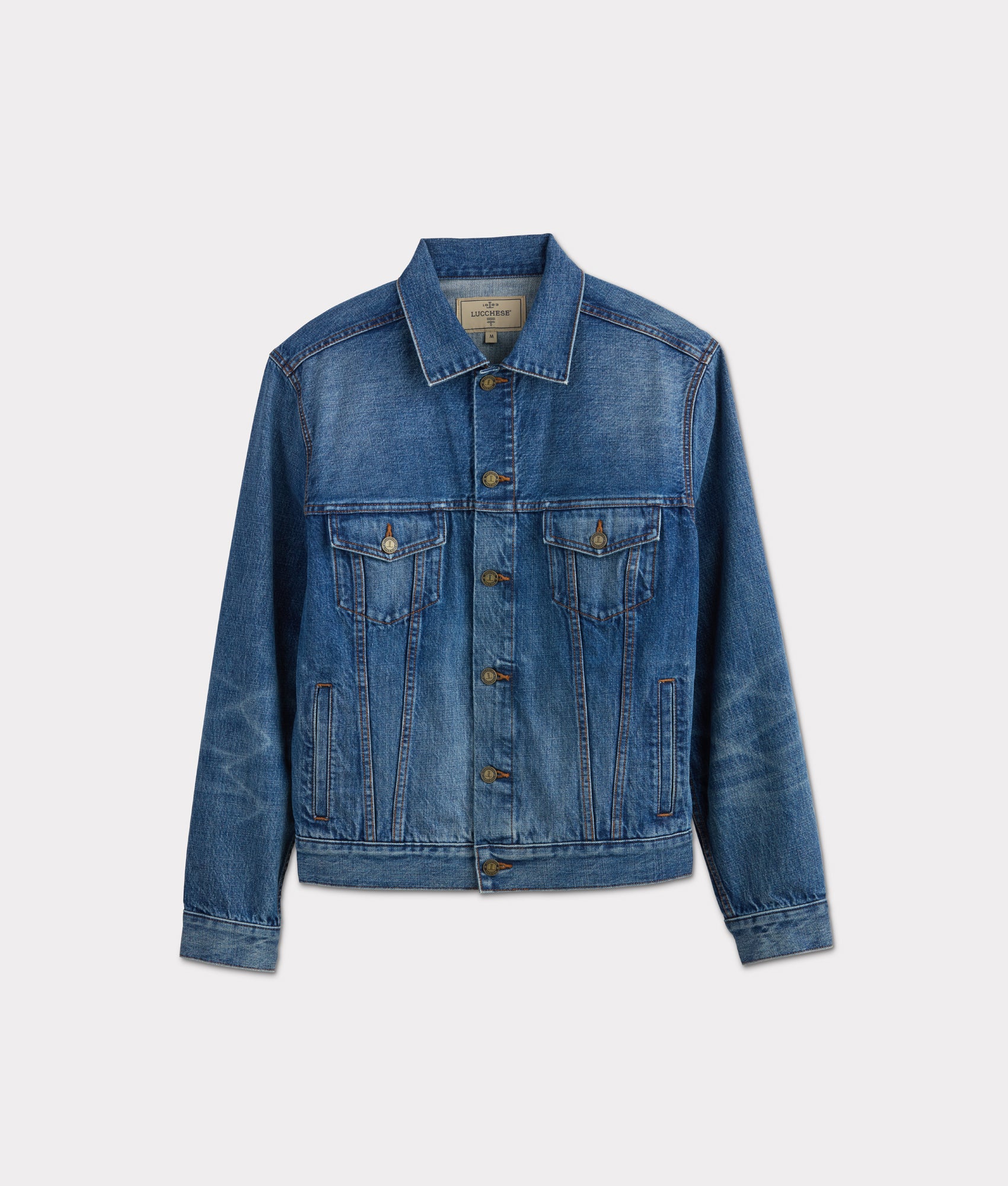 8089-earl-denim-trucker-jacket-saddleback-blue-1.jpg Earl Denim Trucker Jacket :: Saddleback Blue