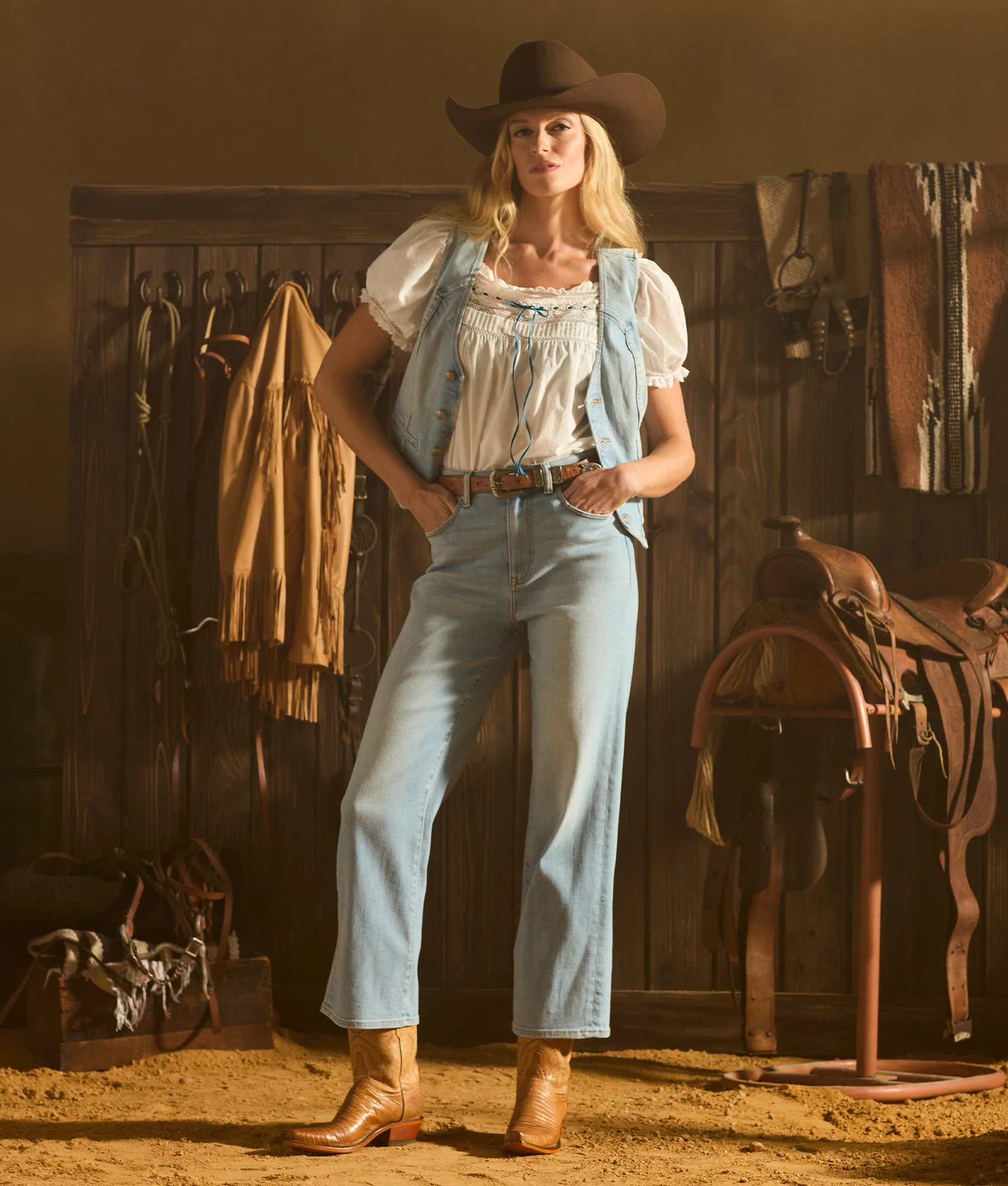 Jolene High-Rise Straight Leg Jean :: Prairie