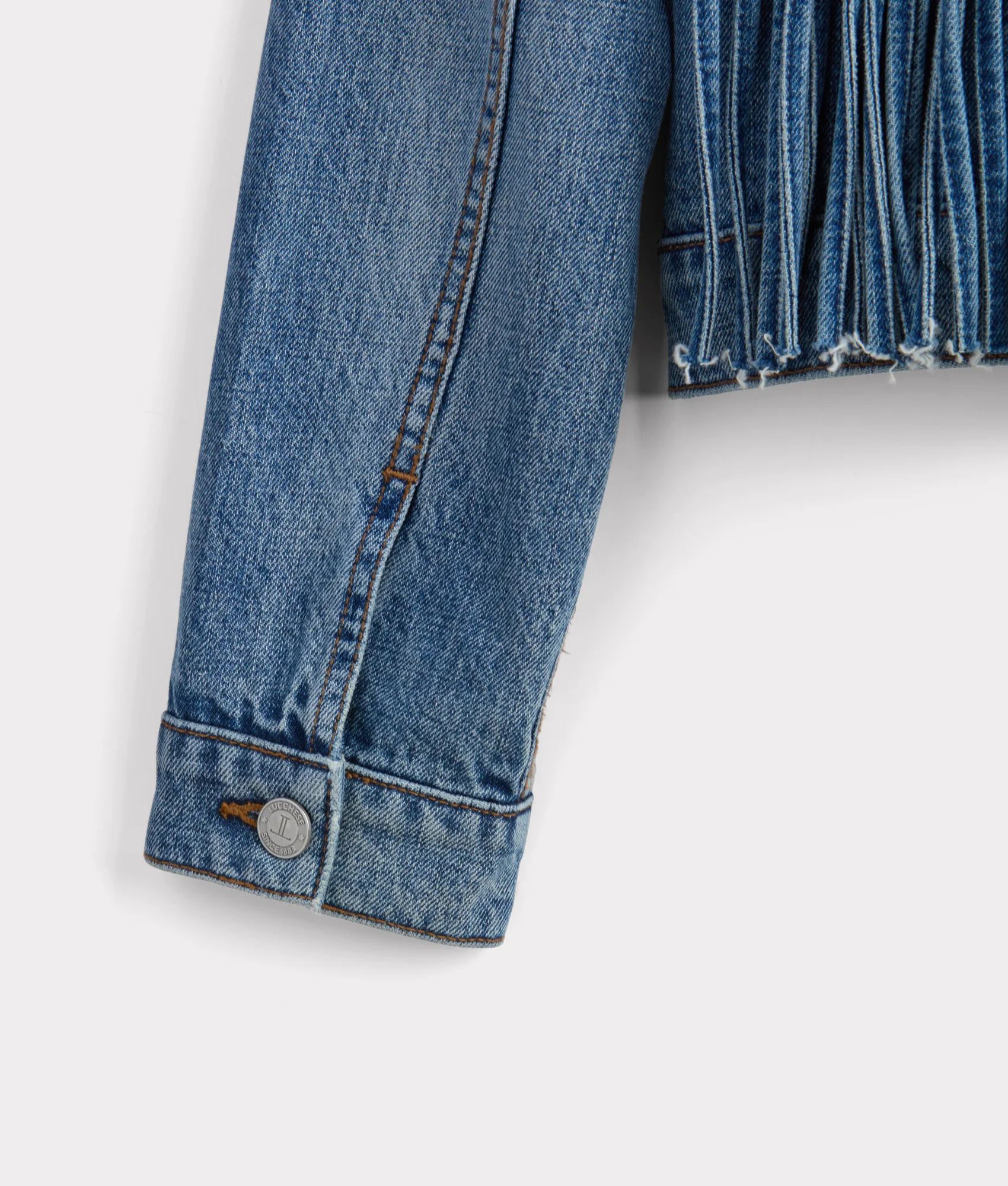 Justine Fringe Denim Jacket :: Blue Roan