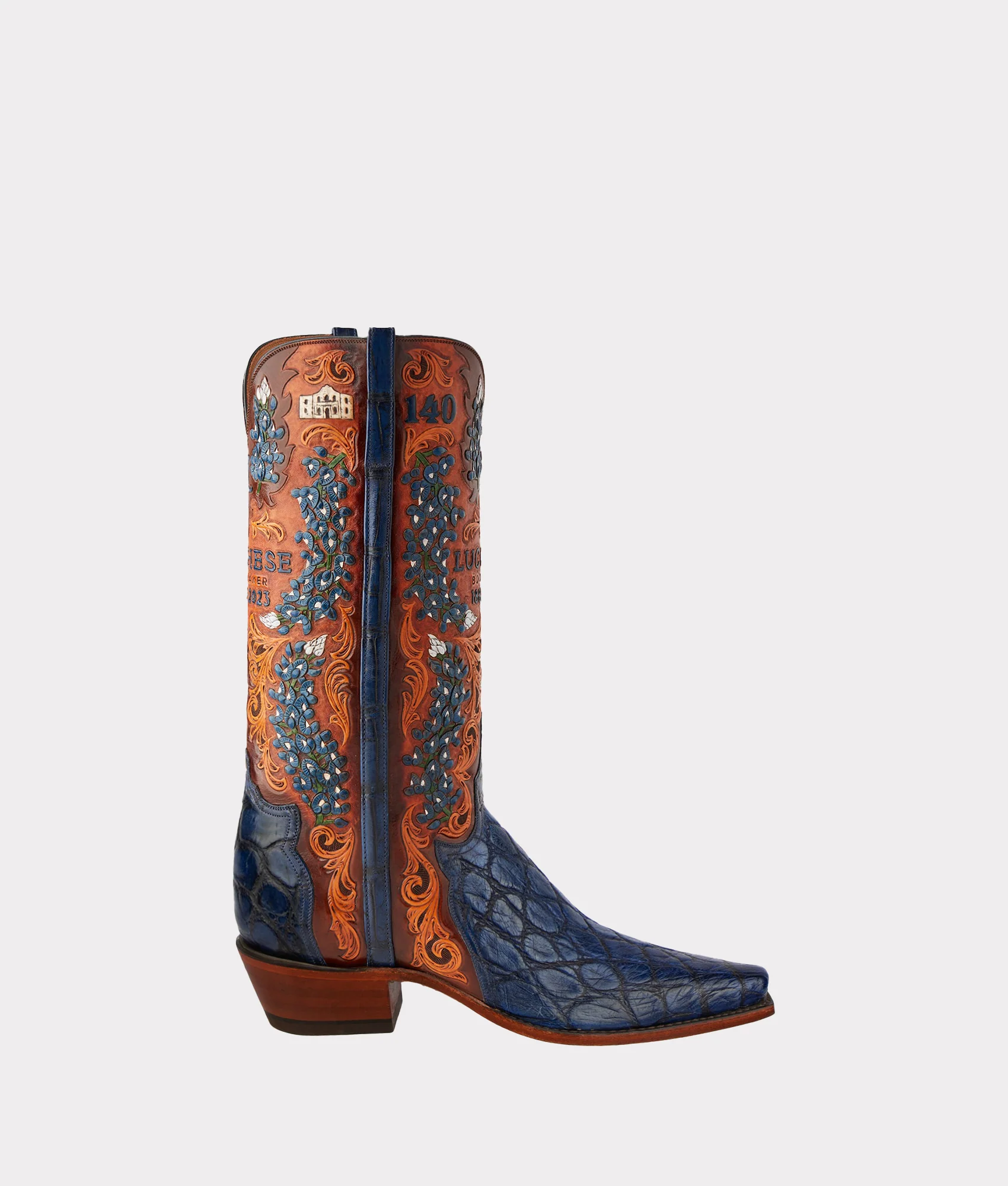 8628-women-s-bluebonnet-140th-anniversary-boot-cavalry-blue-1.webp Women's Bluebonnet 140th Anniversary Boot :: Cavalry Blue