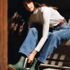All-Weather Ladies Garden Boot :: Military Green + Black