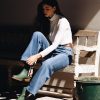 All-Weather Ladies Garden Boot :: Military Green + Black